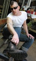 Jason and his Wesco Dogmaster boots