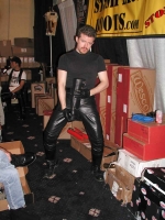 Serious boot love at IML - International Mr Leather, Chicago 1998