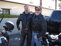 Mike and friend Clyde before Desert Brotherhood ride in Las Vegas