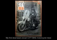 Something about being the landlord of a motorcycle newspaper - cover story!