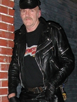 TAUBER favorite leather jacket - Loading Dock bar - Mission Street 1998